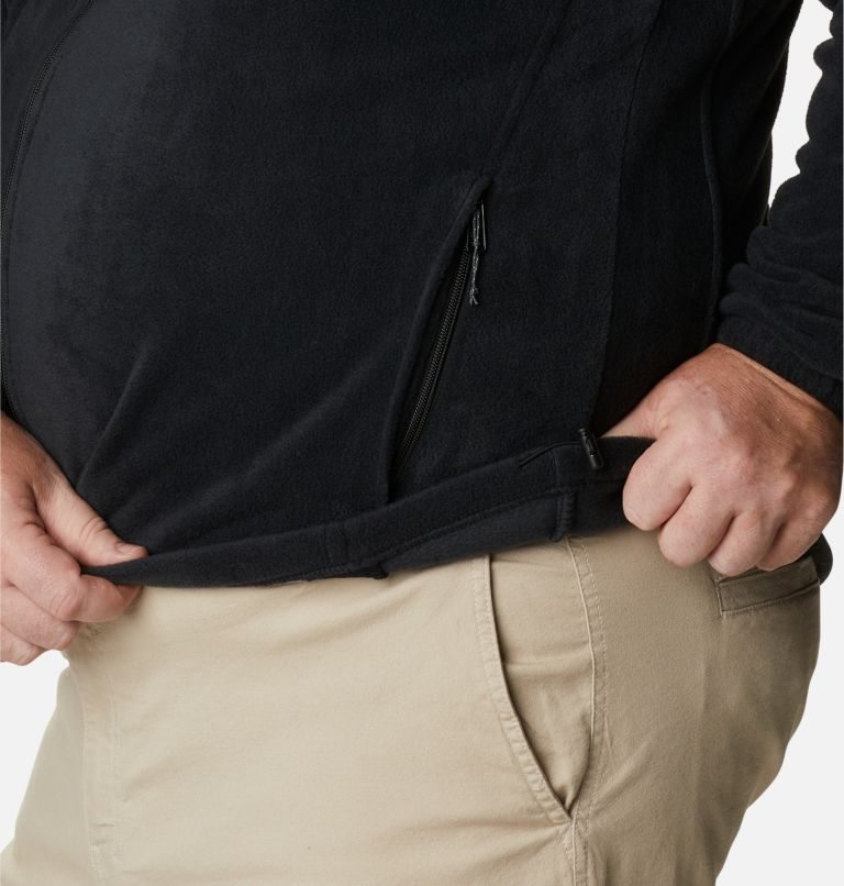 Men's Columbia Steens Mountain 2.0 Full Zip Fleece Jackets Black | Plus Size CA-L458A